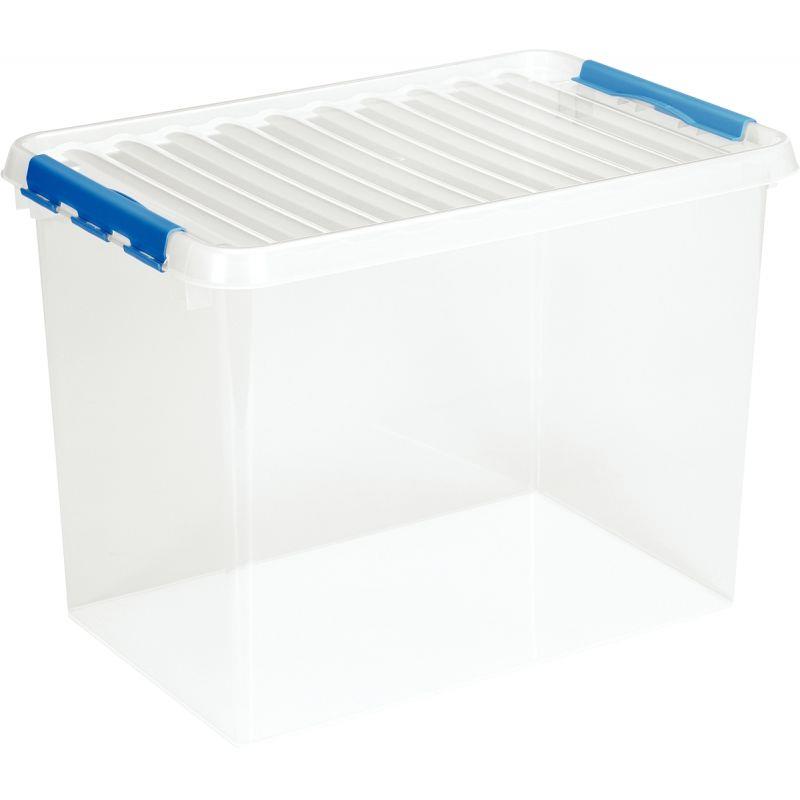 Image de  Boite de rangement QLINE 72L transparente 