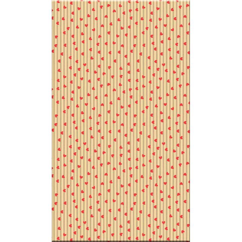 Image de  Sachet de 50 pochettes kraft 11x21+5cm cœurs 