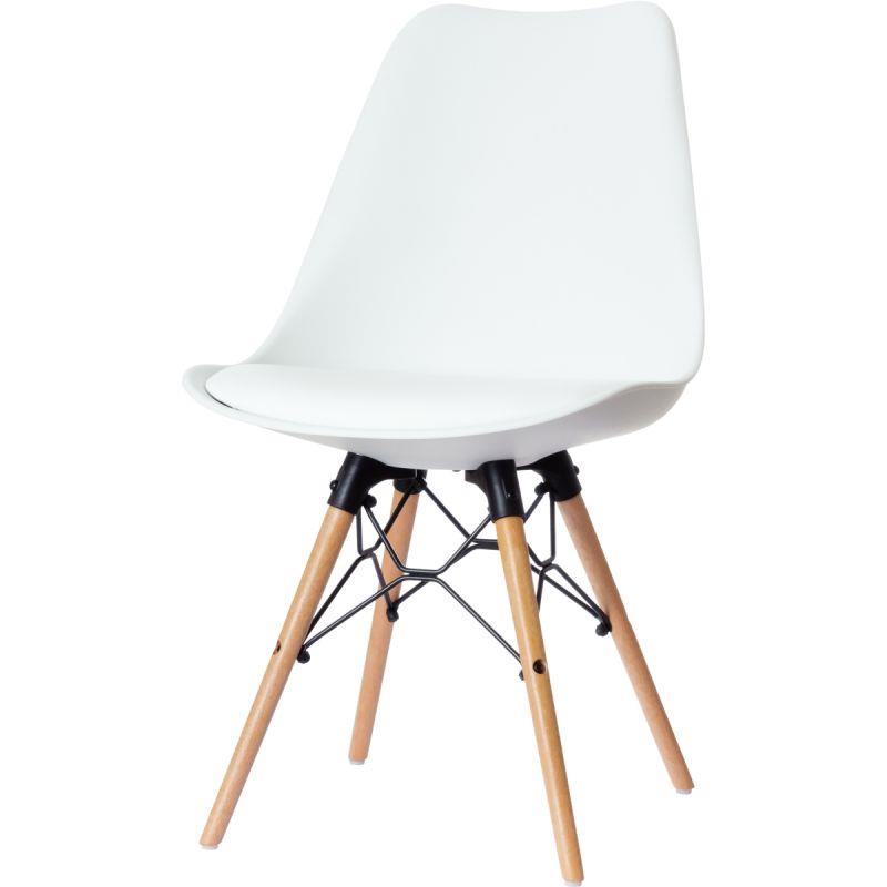 Image de  Lot de 2 chaises Doge hêtre blanc 