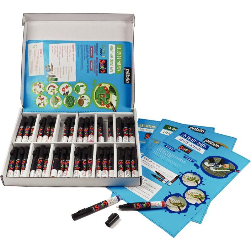 Image de  Classpack de 36 marqueurs acrylique assortis 