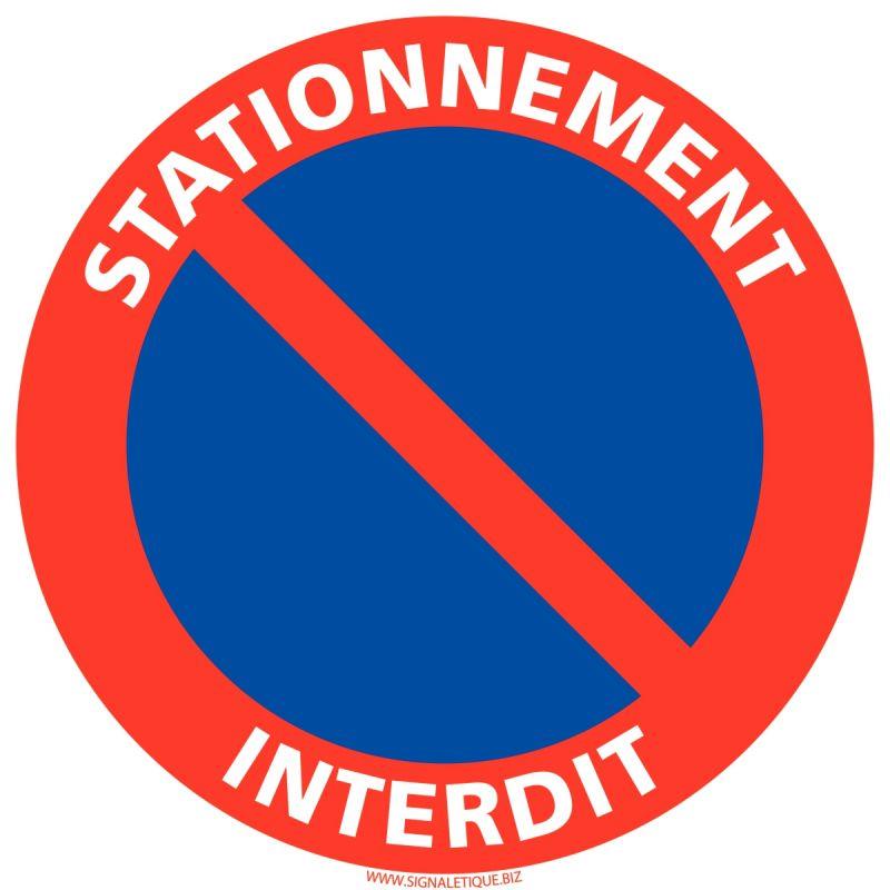 Image de  Panneau stationnement interdit diamètre 25cm 