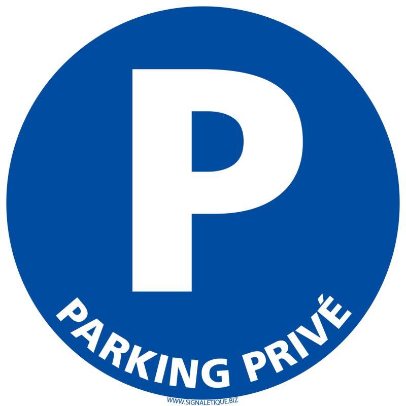 Image de  Panneau parking privé diamètre 25cm 