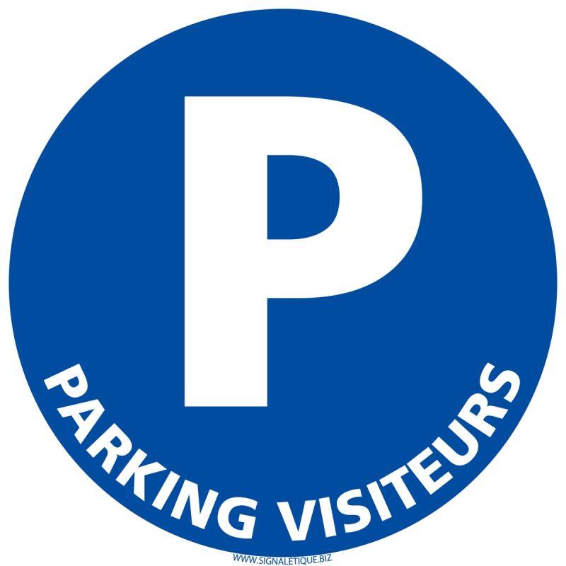 Image de  Panneau parking visiteurs diamètre 25cm 