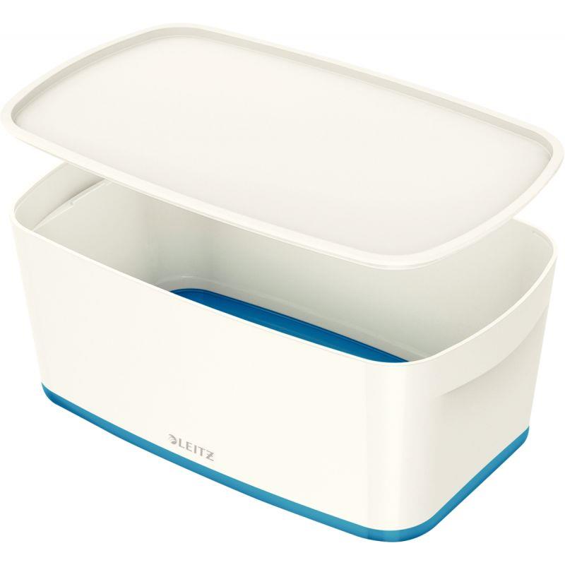 Image de  Boîte de rangement Leitz MyBox petit format avec couvercle bleu 