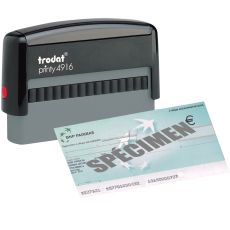 Image de  Tampon à encrage automatique Printy 4916, texte jusqu''à 2 lignes, plaque format 70 x 10 mm 