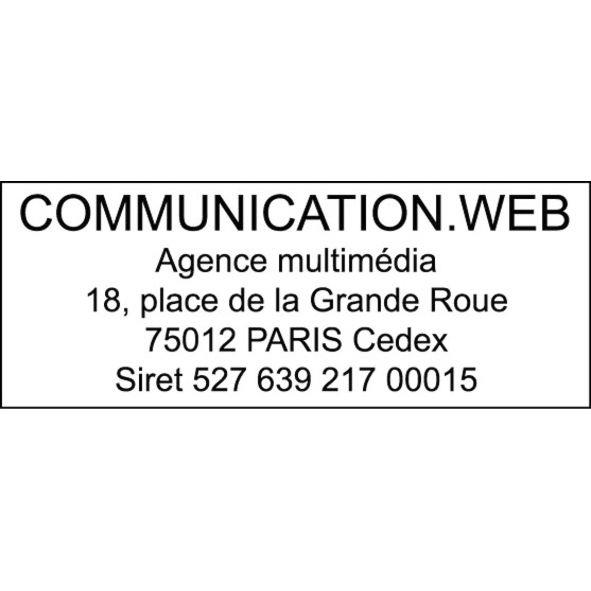 Image de  Option pour tampon cadre rectangulaire 