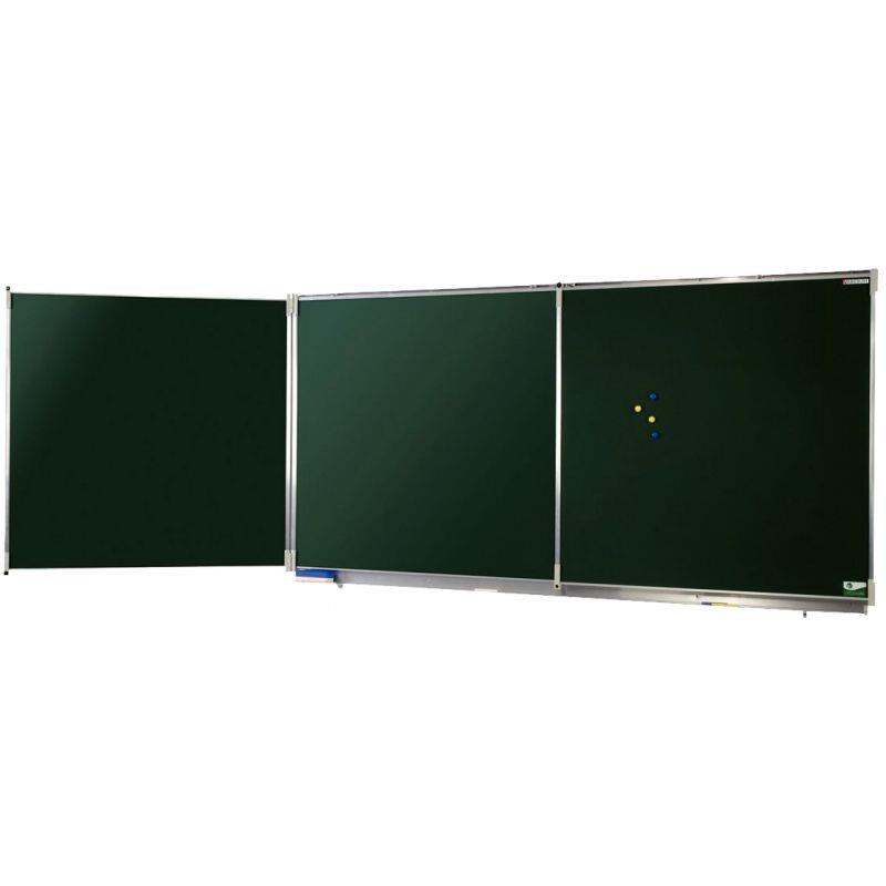 Image de  Tableau triptyque vert émaillé 100x400 + auget 