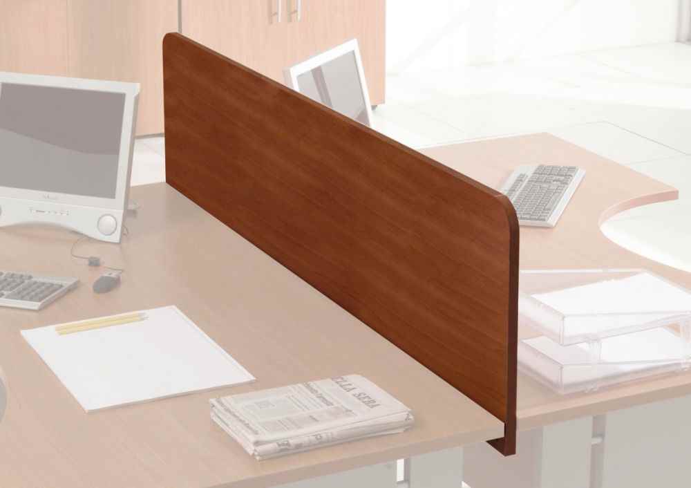 Image de  Cloisonnette de séparation bureau L80xH44 cm merisier 