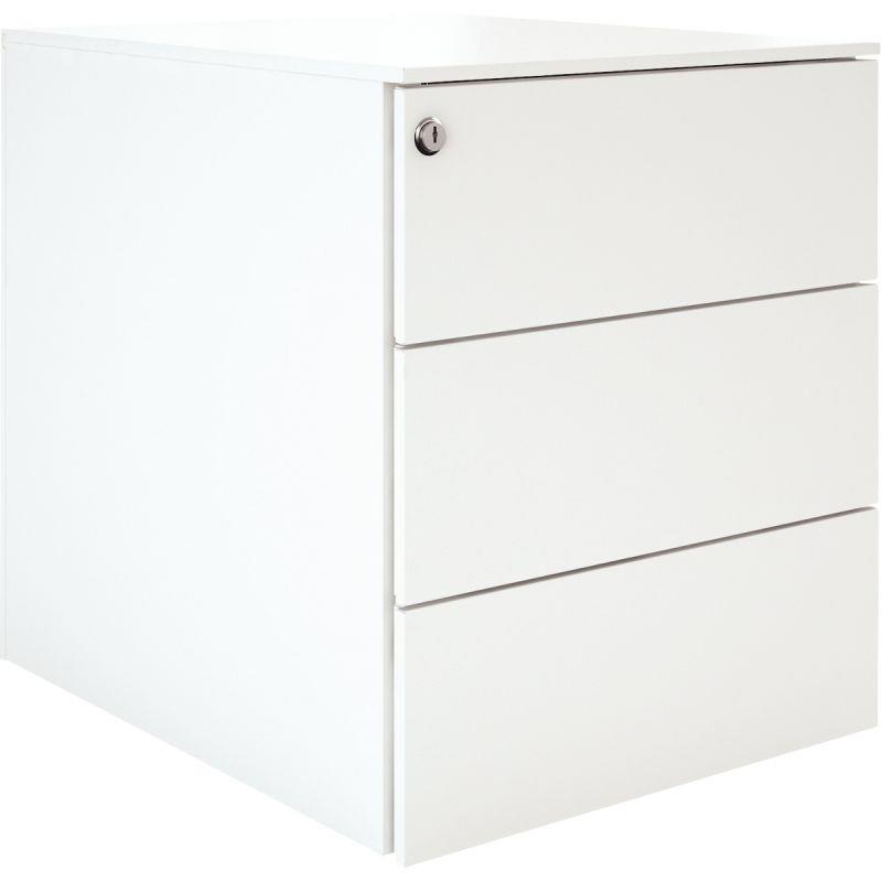 Image de  Caisson métallique mobile 3 tiroirs blanc 