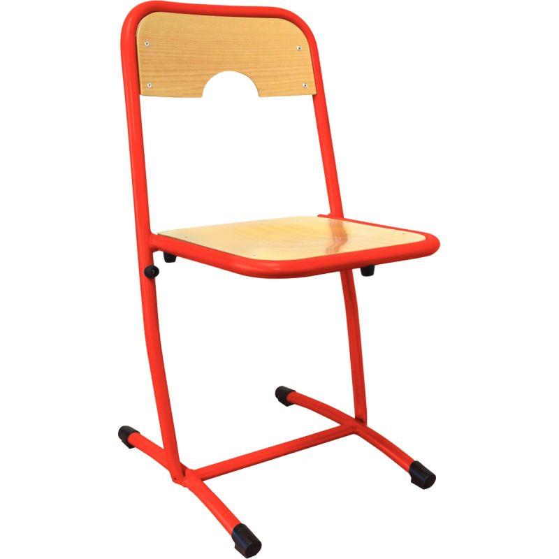 Image de  Chaise fixe appui sur table T5 rouge 