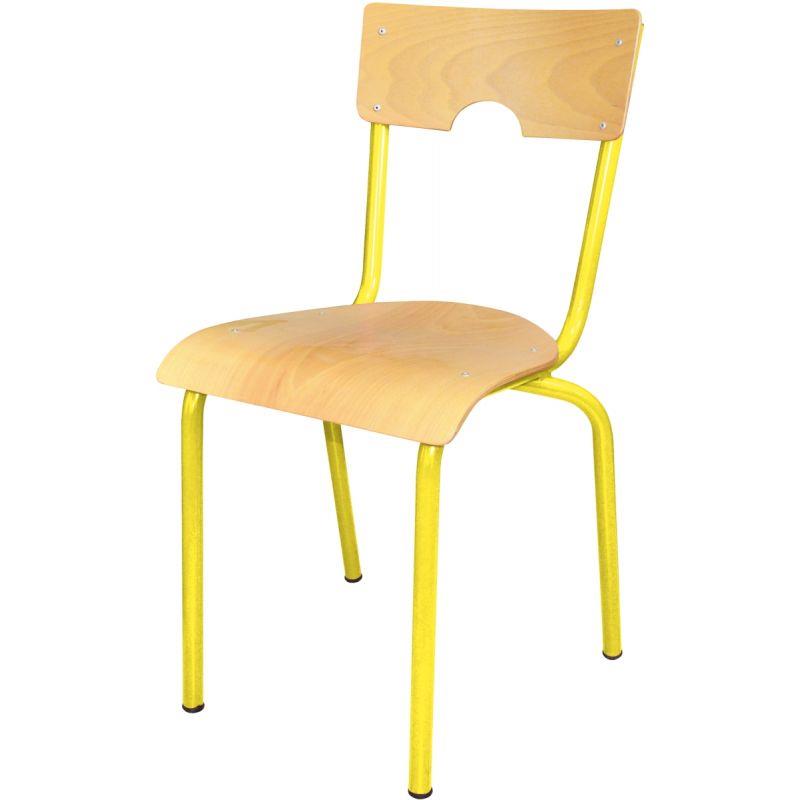 Image de  Chaise 4 pieds T4 jaune 