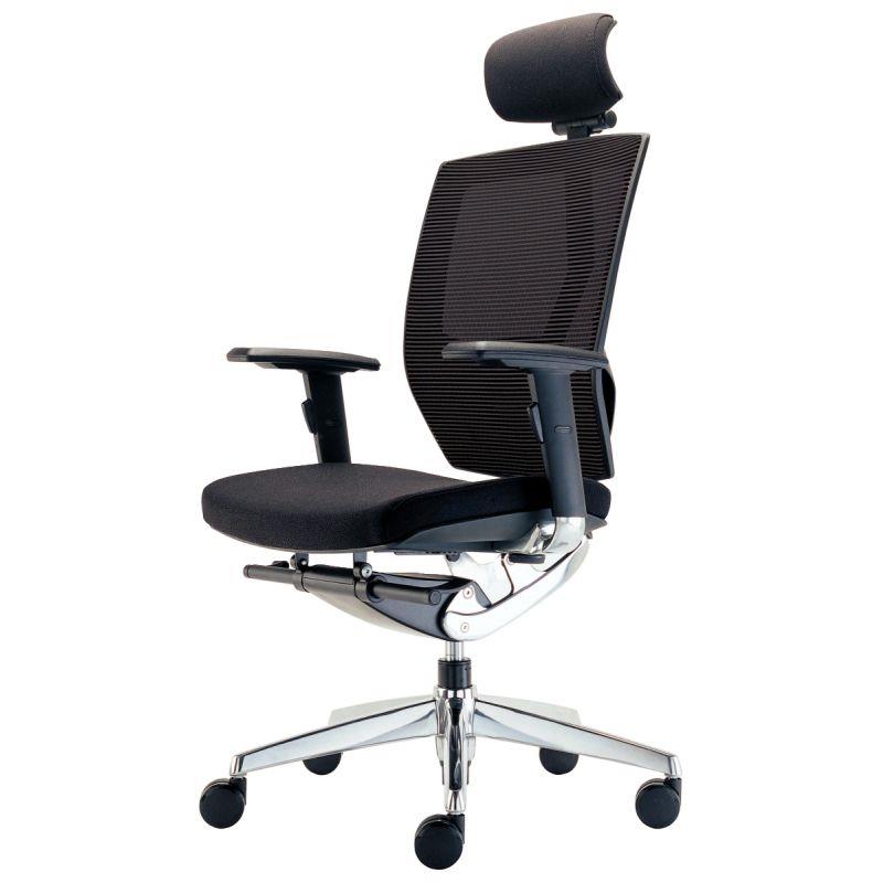 Image de  Siège manager ergonomique Tokyo tissu mesh dossier noir/assise noir 