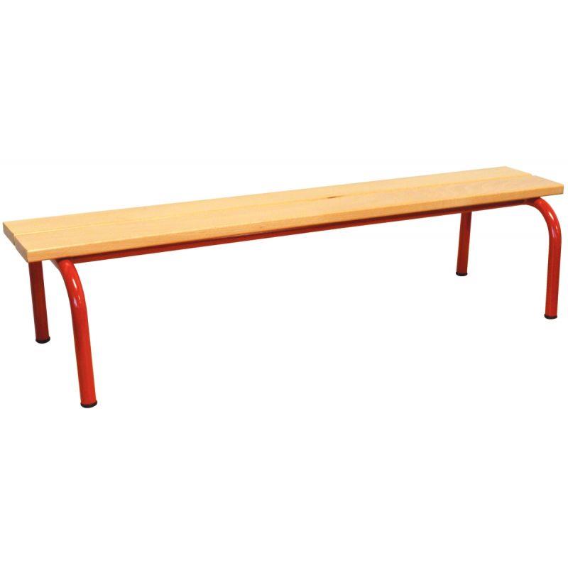Image de  Banc sans dossier L120cm T1 rouge 