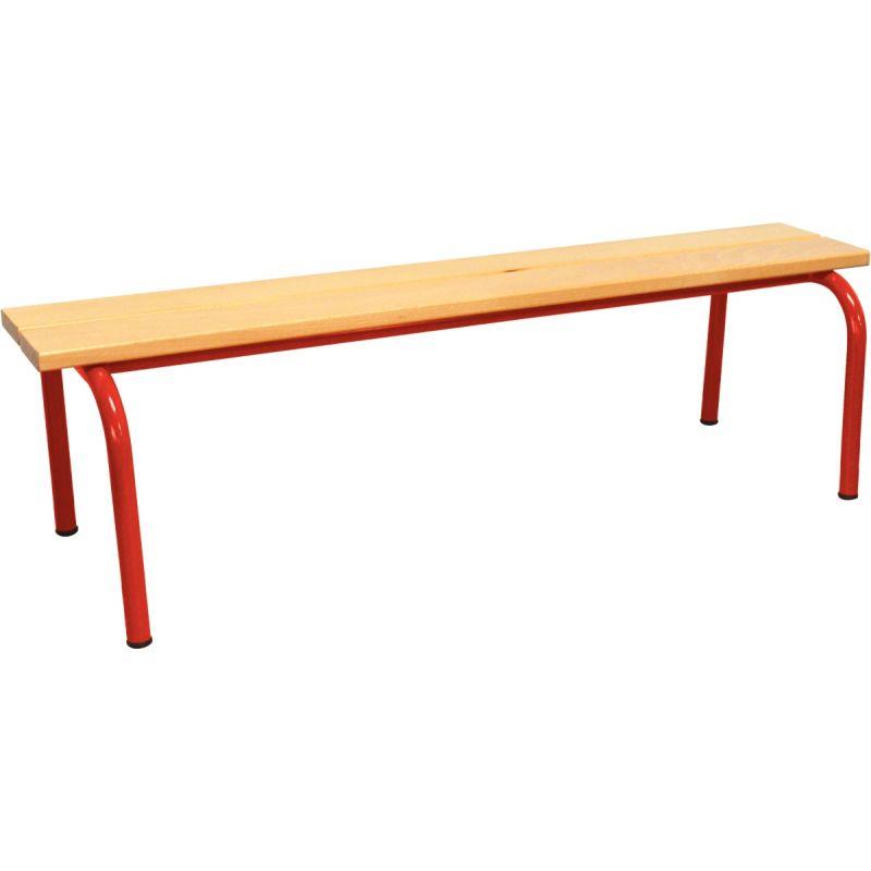 Image de  Banc sans dossier L120cm T3 rouge 
