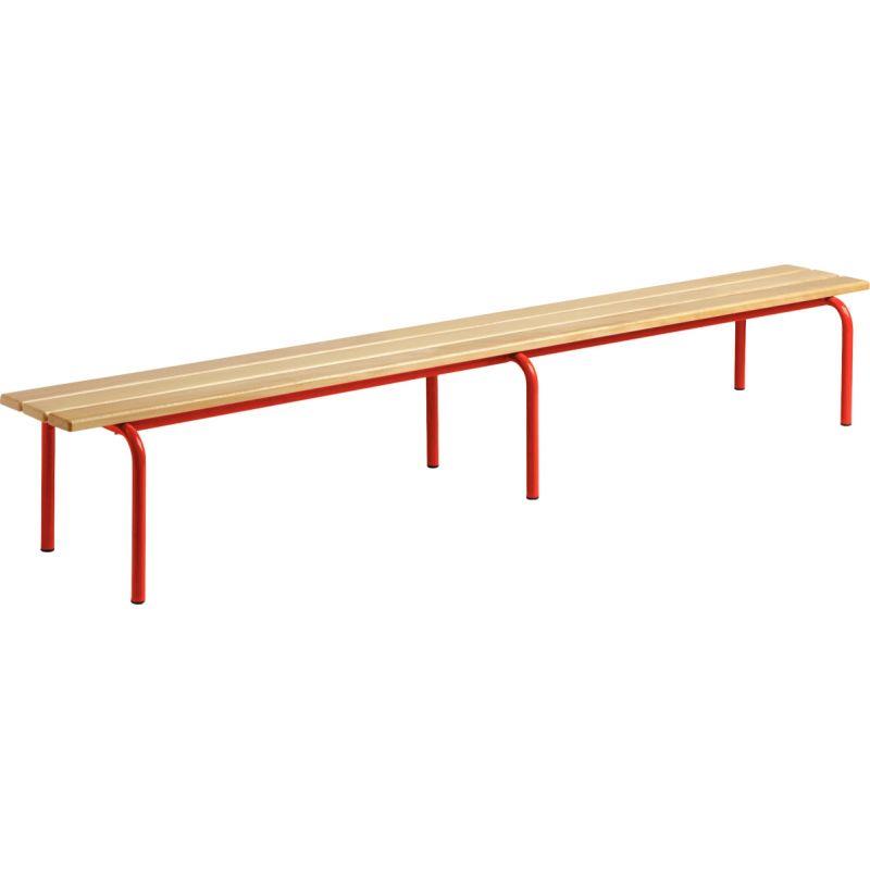 Image de  Banc sans dossier L200cm T1 rouge 