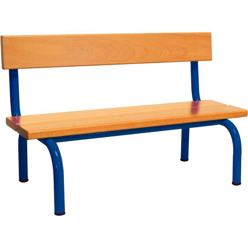 Image de  Banc avec dossier L120cm T3 bleu 