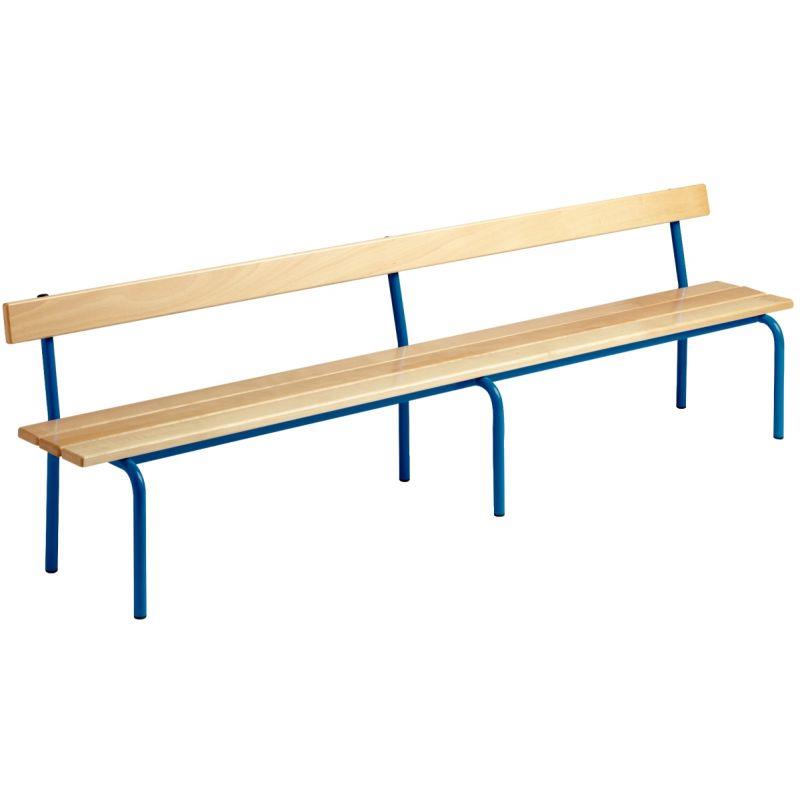 Image de  Banc avec dossier L200cm T3 bleu 