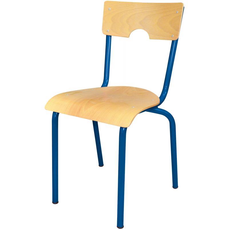Image de  Chaise 4 pieds T5 bleu 