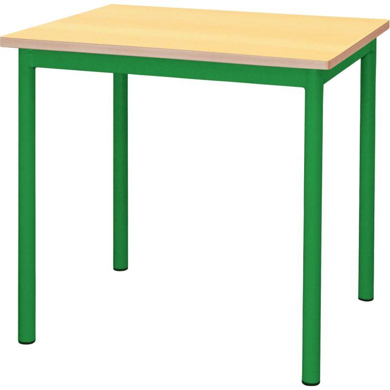 Image de  Table fixe 4 pieds 60x50cm T1 vert 