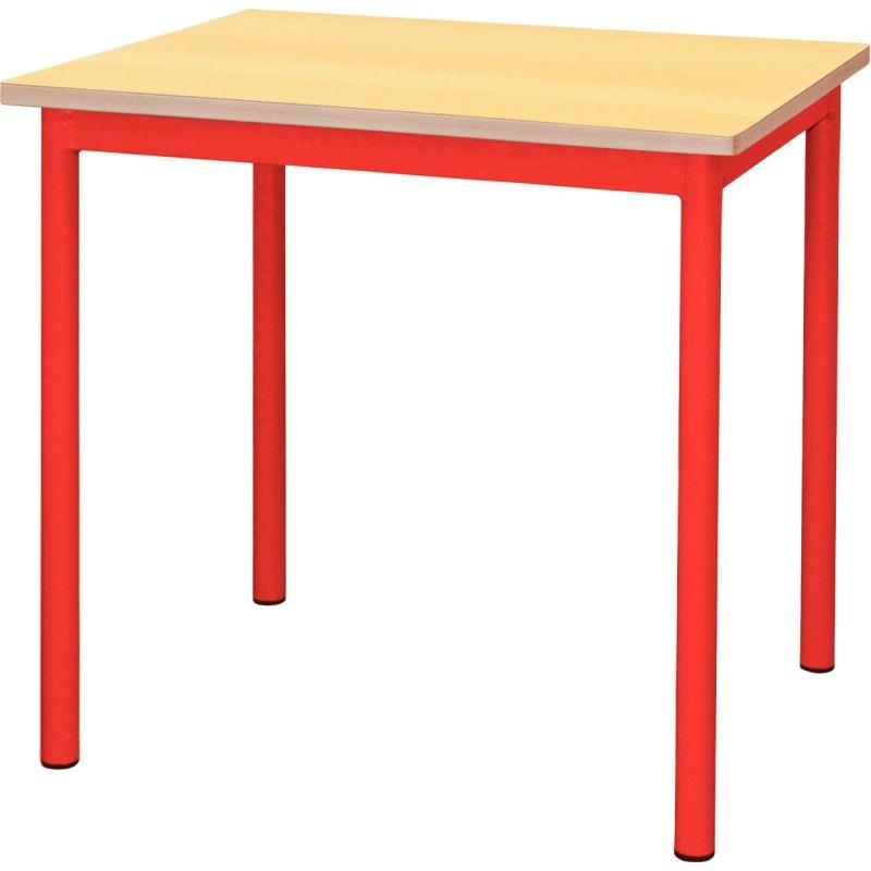 Image de  Table maternelle 60x50cm T3 rouge 