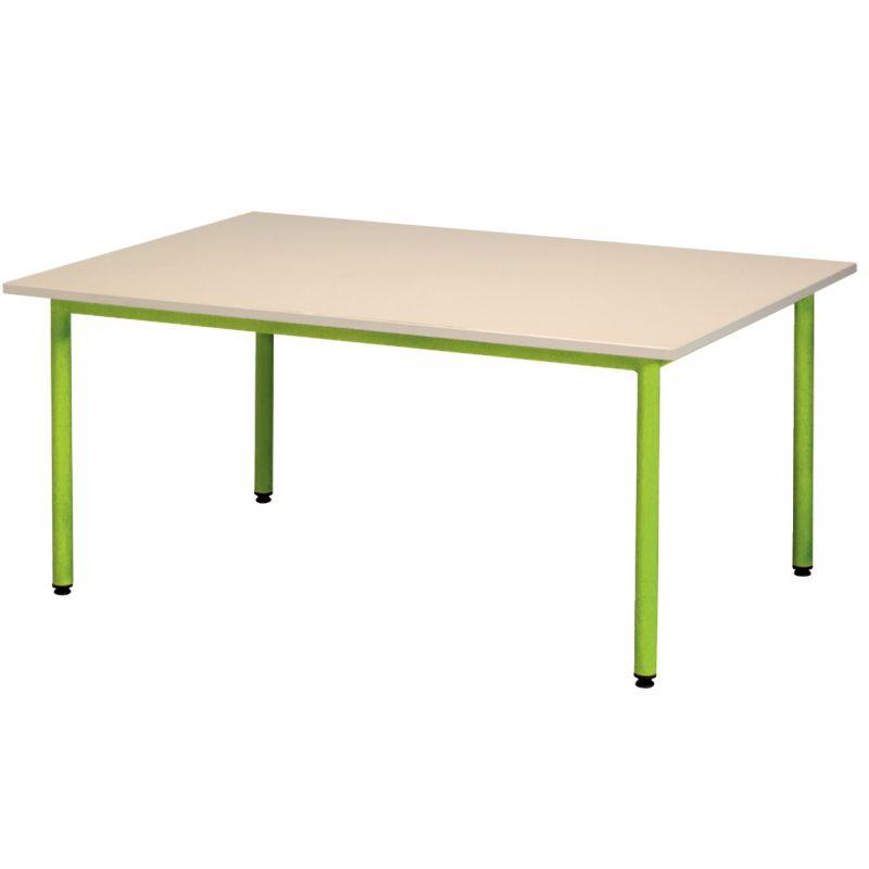 Image de  Table maternelle 160x80cm T2 vert 