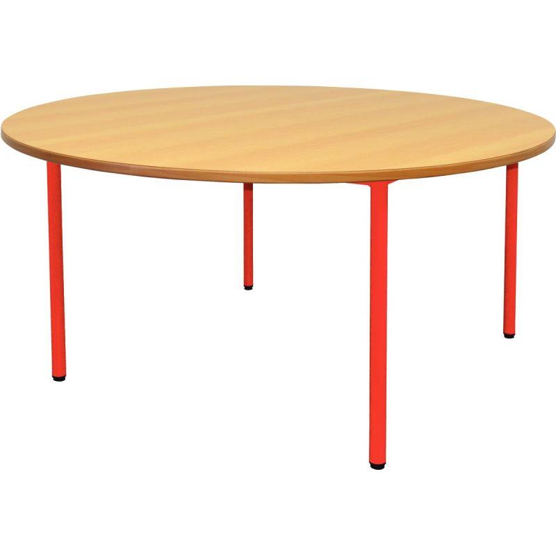 Image de  Table maternelle Ø120cm T3 rouge 