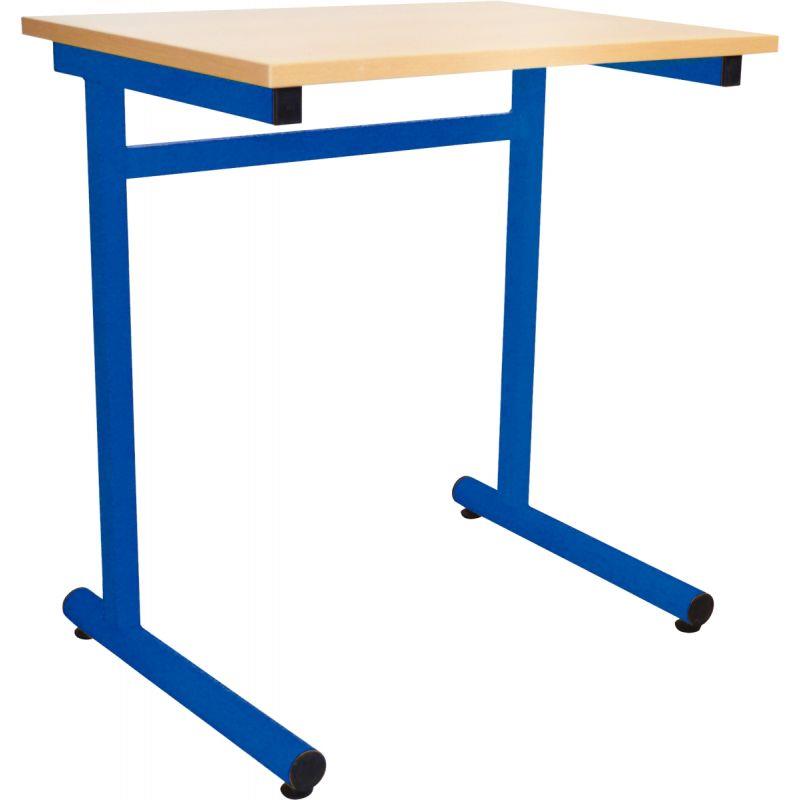 Image de  Table fixe 1 place 70x50cm T6 bleu 