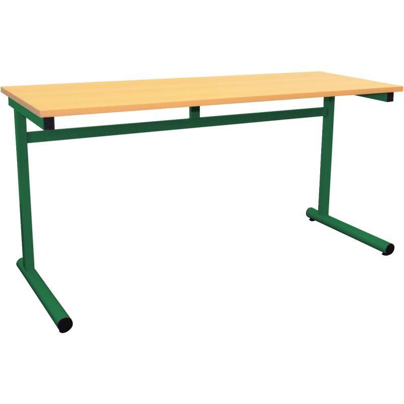 Image de  Table fixe 2 places 130x50cm T5 vert 