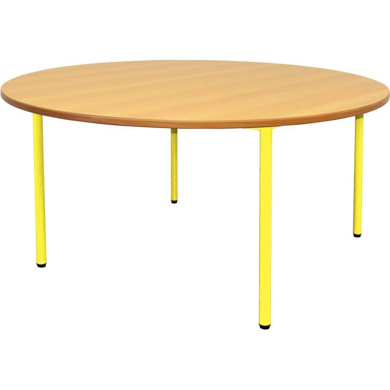 Image de  Table maternelle Ø120cm T1 jaune 