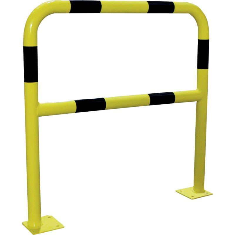 Image de  Barrière en acier 1m diamètre 40mm noir et jaune 