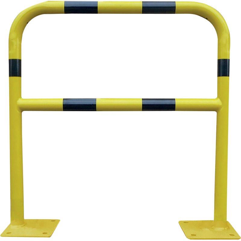 Image de  Barrière en acier 1,5m diamètre 40mm noir et jaune 