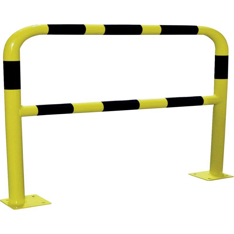 Image de  Barrière en acier 2m diamètre 40mm noir et jaune 