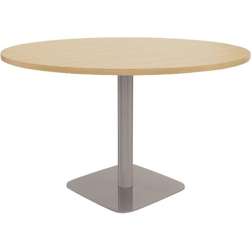 Image de  Table ronde Ø120cm épaisseur 25 plateau chêne naturel/piètement alu 