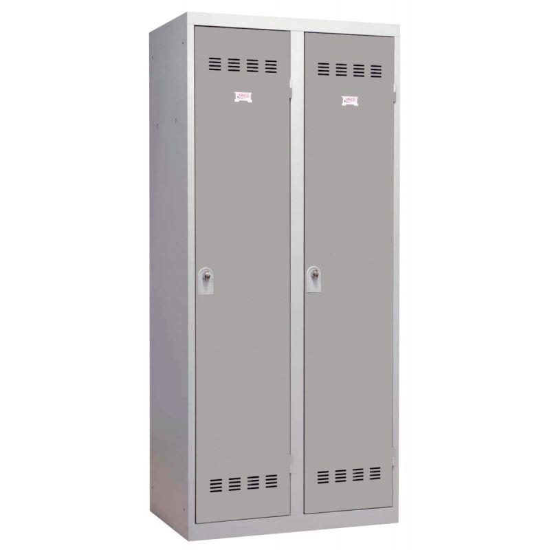 Image de  Vestiaire d''atelier 2 portes industrie sale L80cm gris 