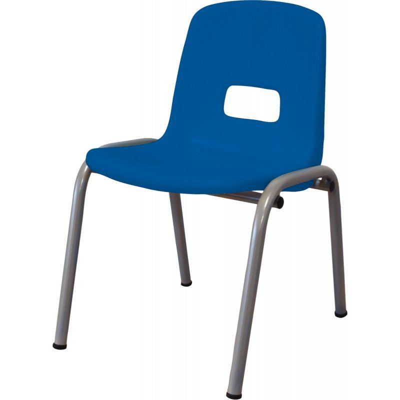Image de  Chaise coque polypropylène T0 bleu 