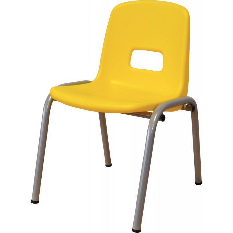 Image de  Chaise coque polypropylène T0 jaune 