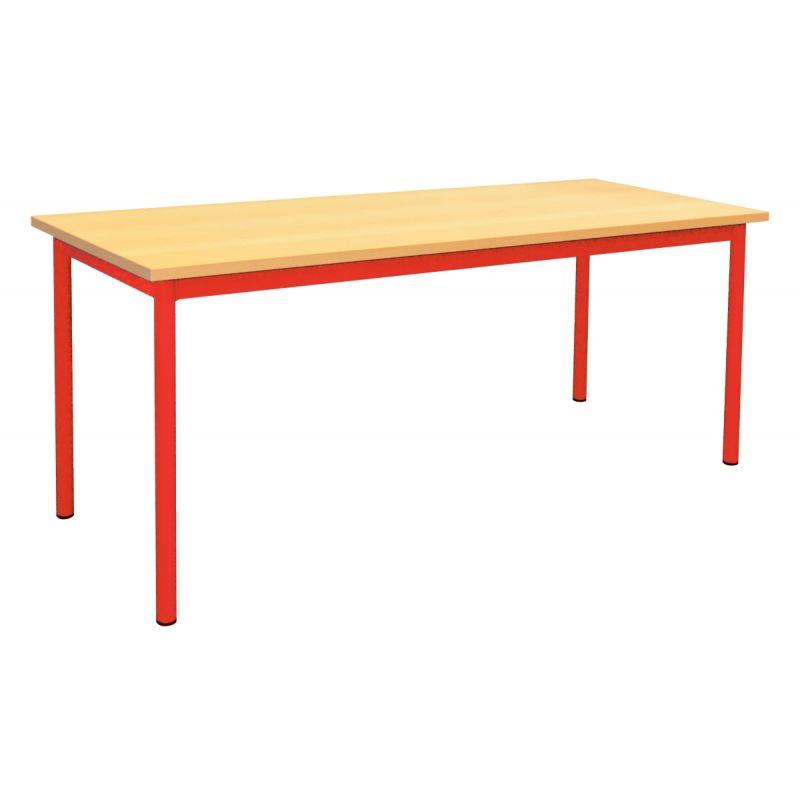Image de  Table maternelle 120x80cm T1 rouge 