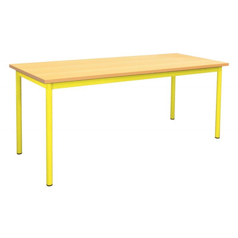 Image de  Table maternelle 120x80cm T1 jaune 