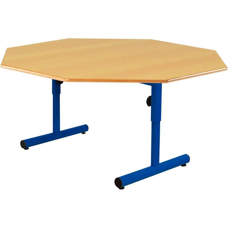 Image de  Table octogonale 120cm T1 à T3 bleu 