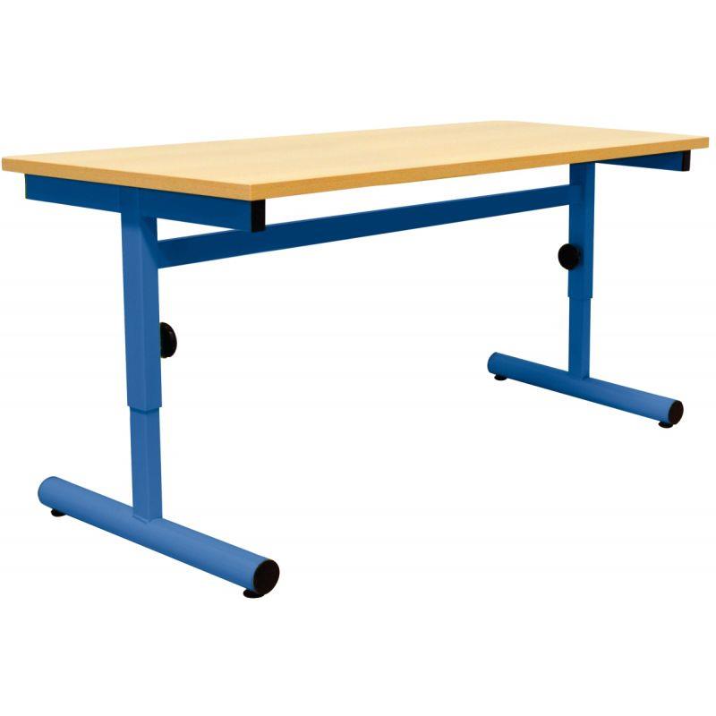 Image de  Table maternelle 120x60cm T1 à T3 bleu 
