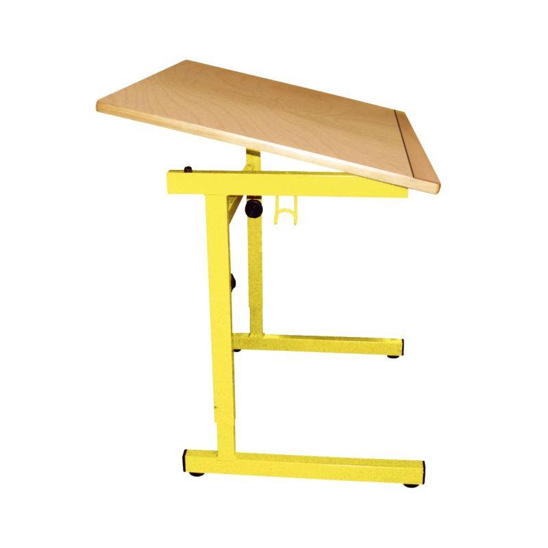 Image de  Table d''enfant à mobilité réduite monoplace 100x60cm T4 à T6 jaune 