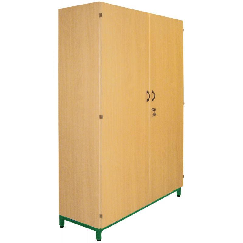 Image de  Armoire haute portes battantes 180x120x45cm vert 