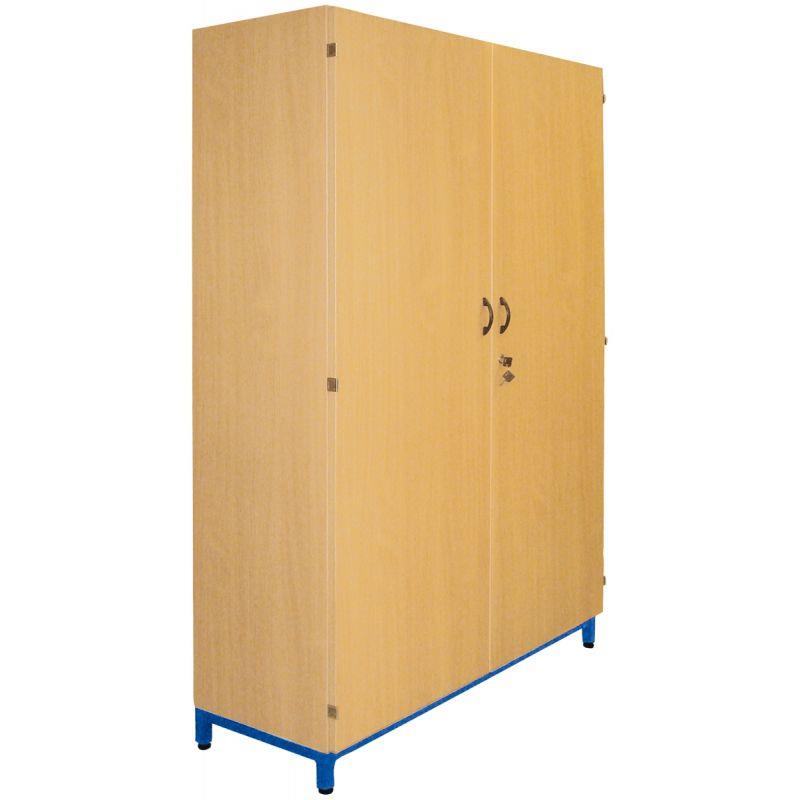 Image de  Armoire haute portes battantes 180x120x45cm bleu 