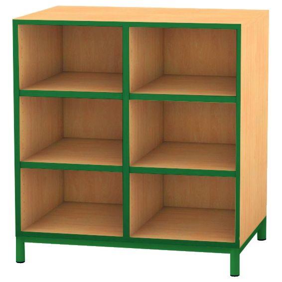 Image de  Meuble 6 cases vert 