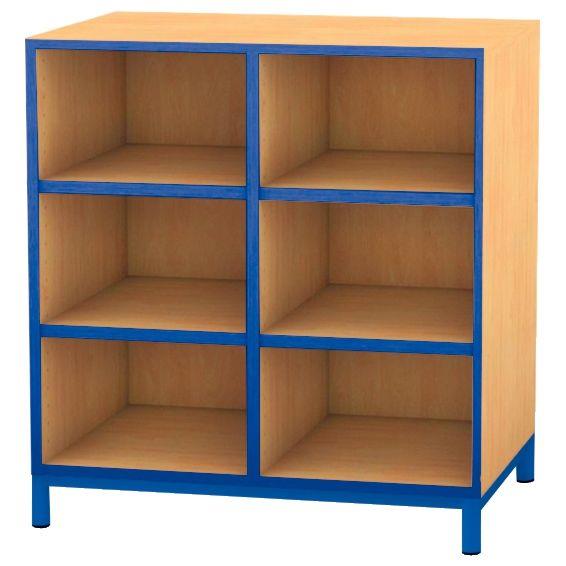 Image de  Meuble 6 cases bleu 