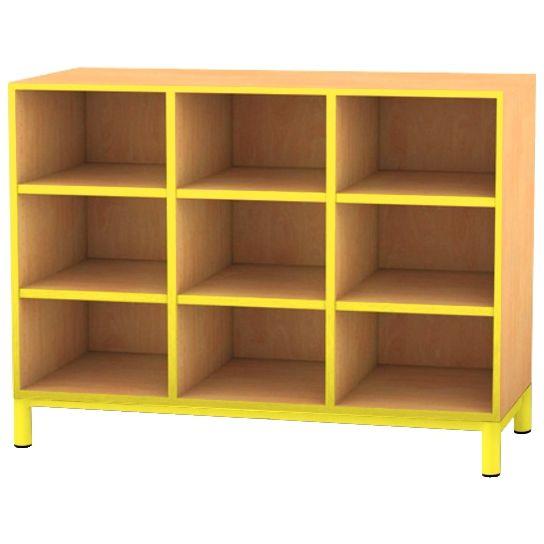 Image de  Meuble  9 cases jaune 