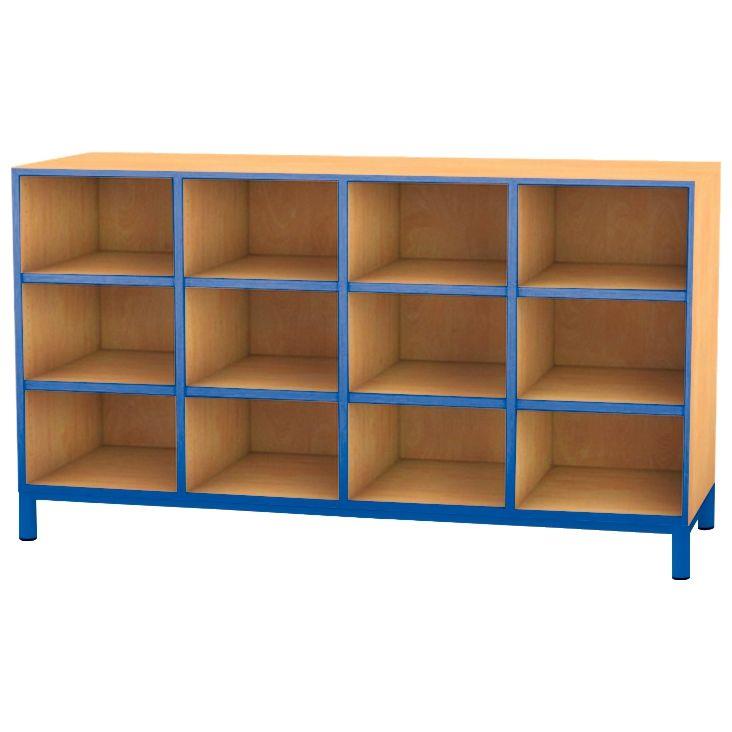 Image de  Meuble 12 cases bleu 