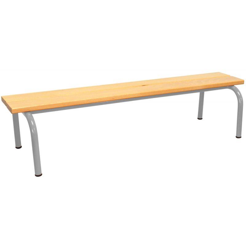 Image de  Banc sans dossier L120cm T1 gris alu 