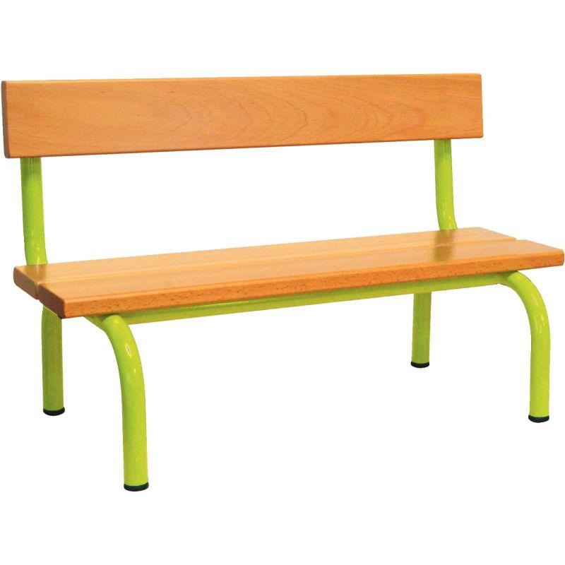 Image de  Banc avec dossier L120cm T2 vert granny 