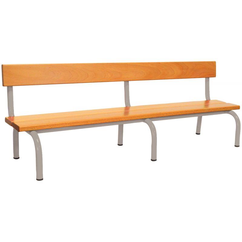 Image de  Banc avec dossier L160cm T2 gris alu 